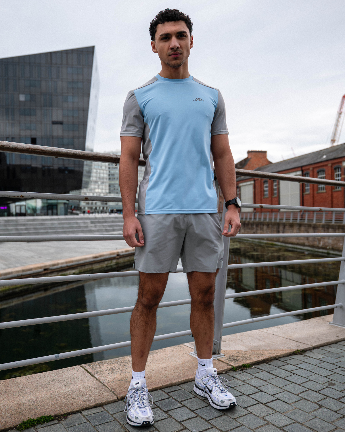 Discover Tee - Blue/Grey
