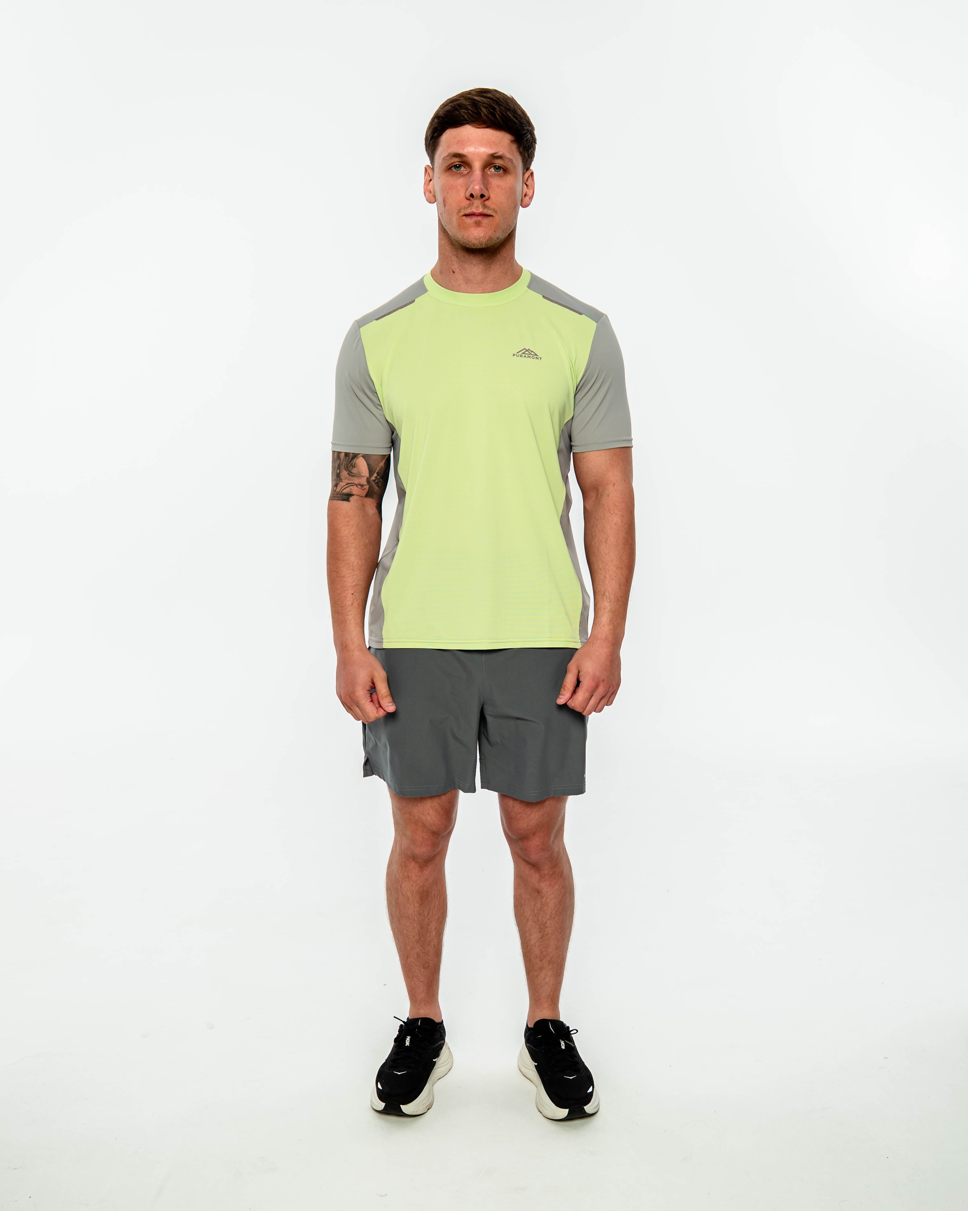 Discover Tee - Green/Grey