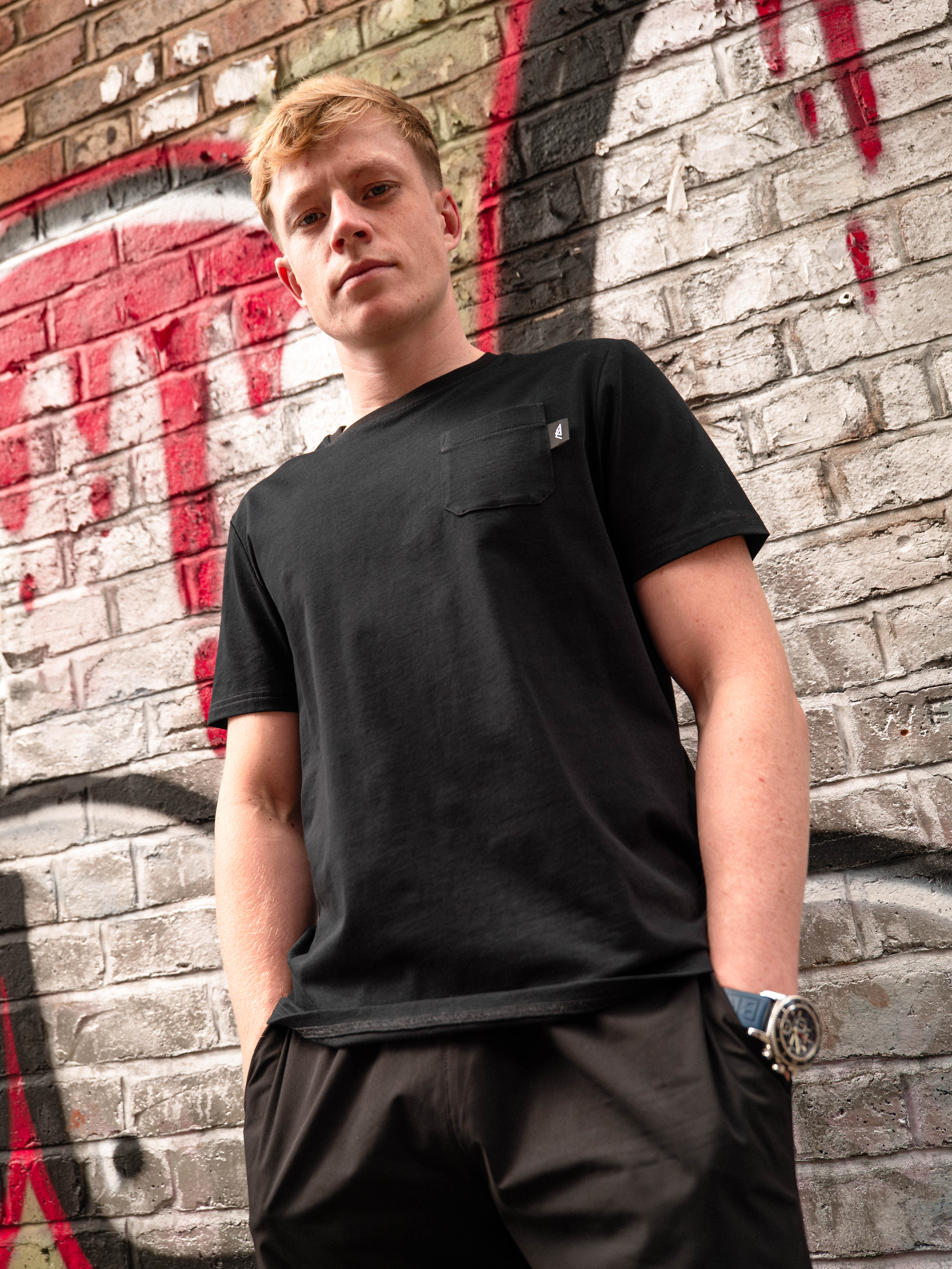 Man wearing Puramont summer activewear outdoors in the sunshine