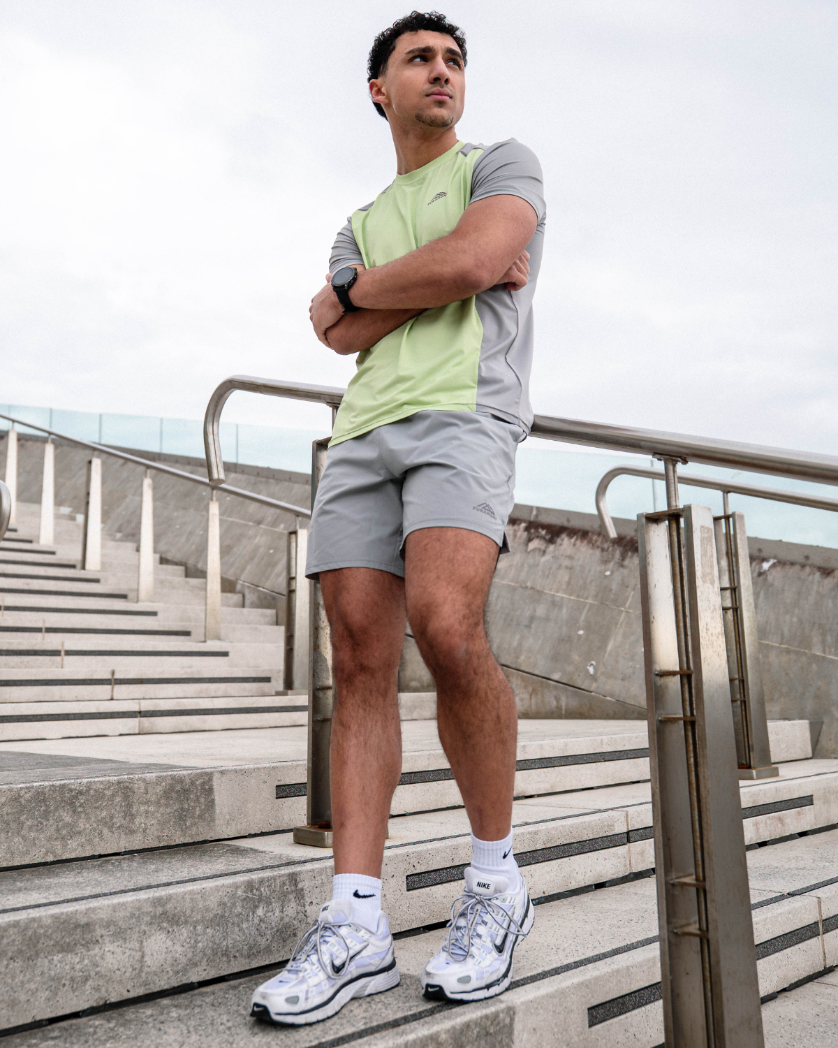 Discover Tee - Green/Grey