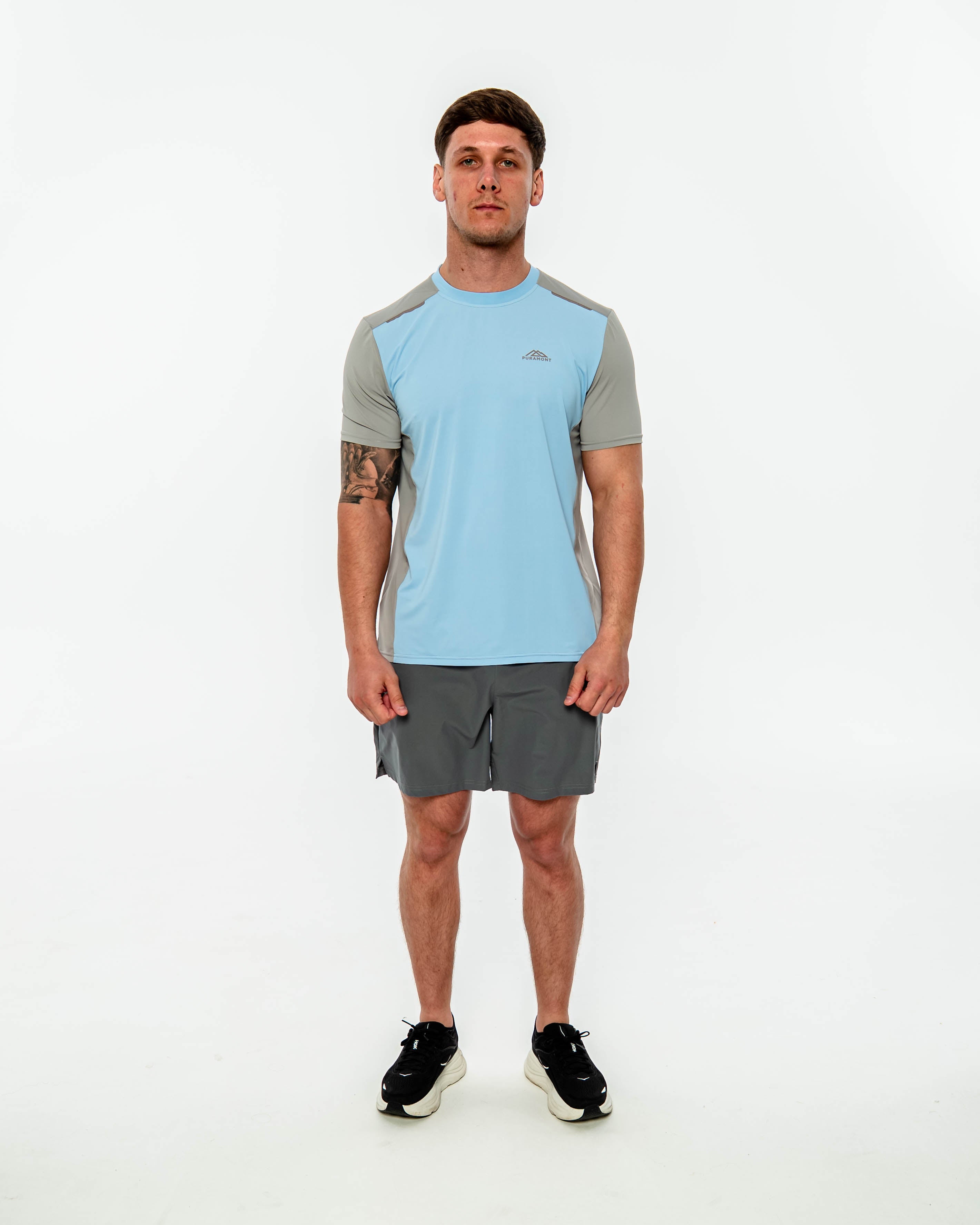 Discover Tee - Blue/Grey