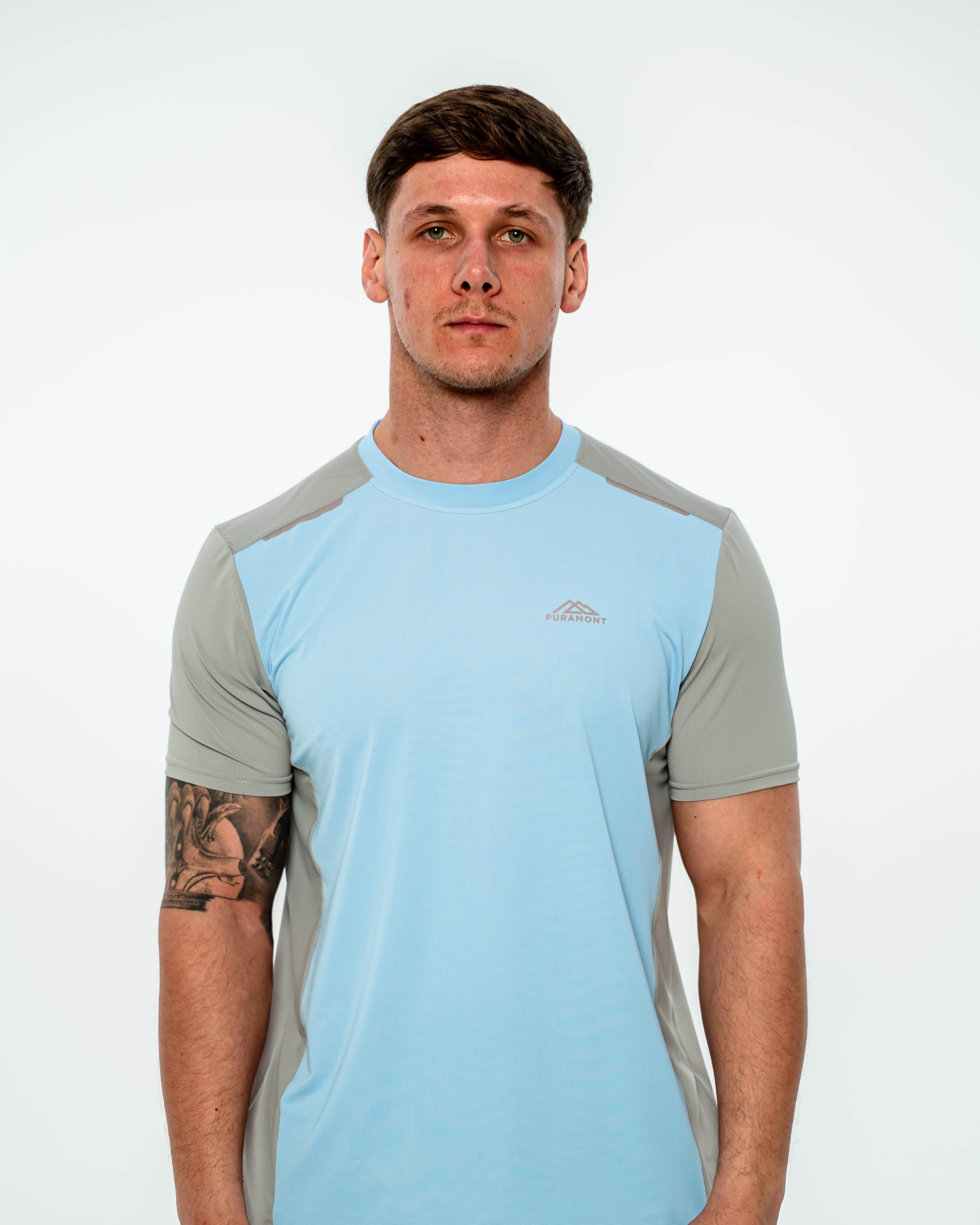 Discover Tee - Blue/Grey