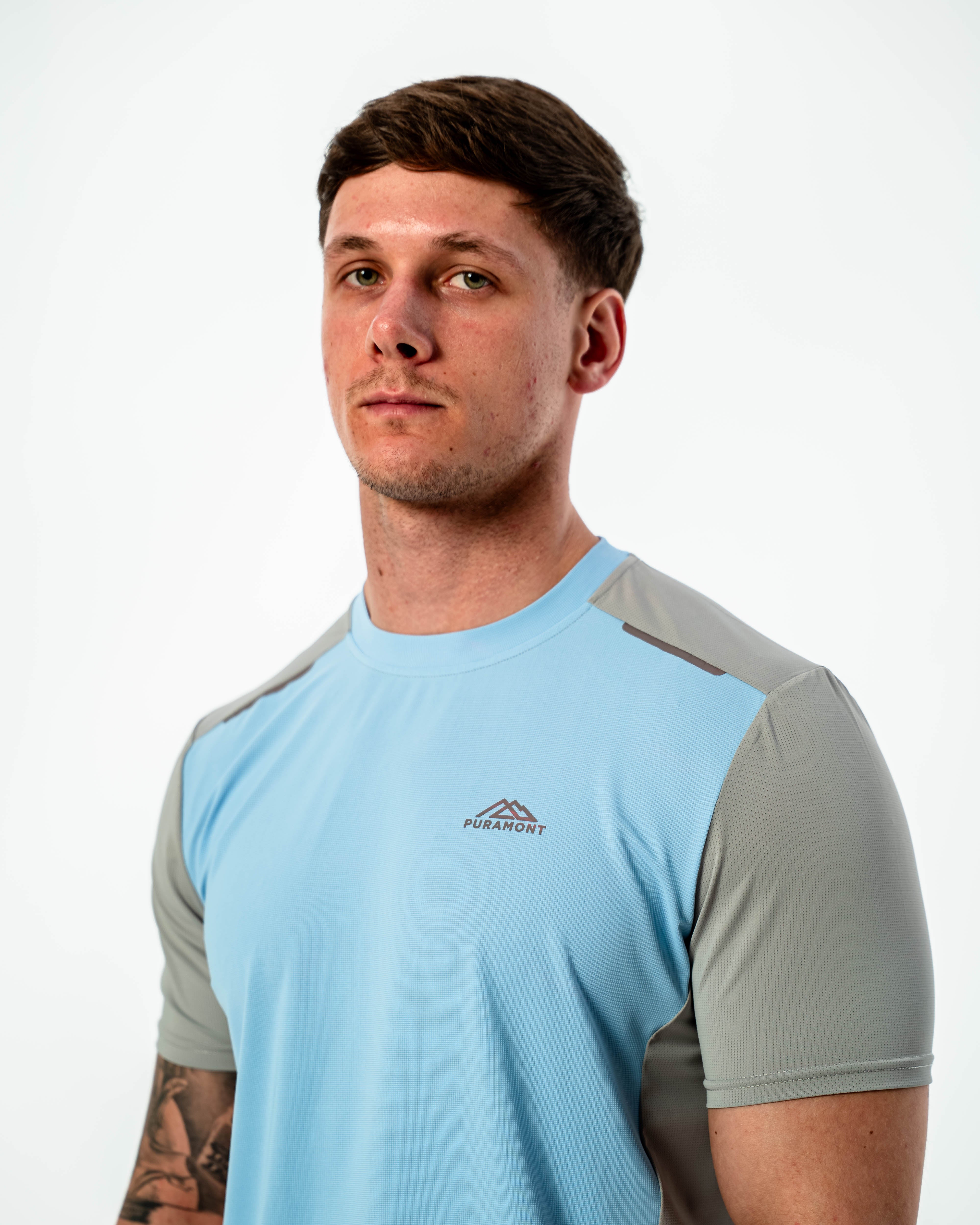 Discover Tee - Blue/Grey